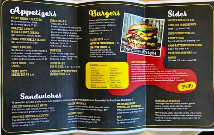 Alamo Springs Café Menu image 3